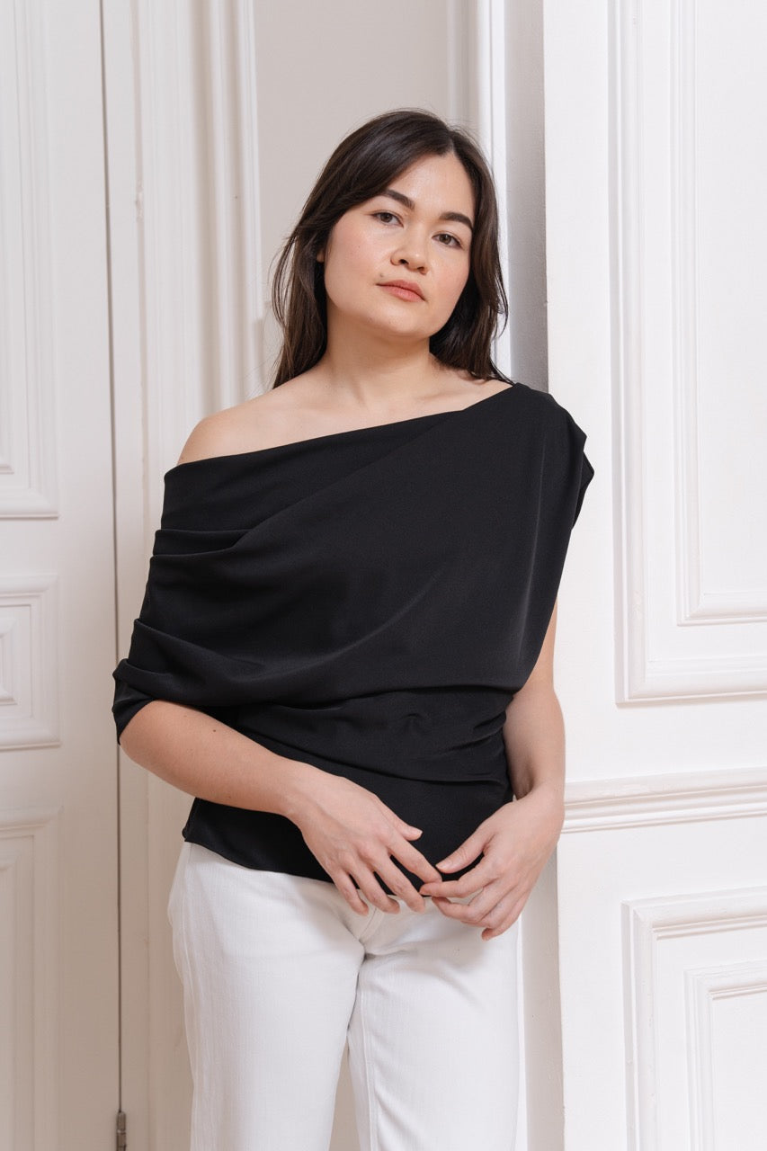 Willow Off-Shoulder Top | Black