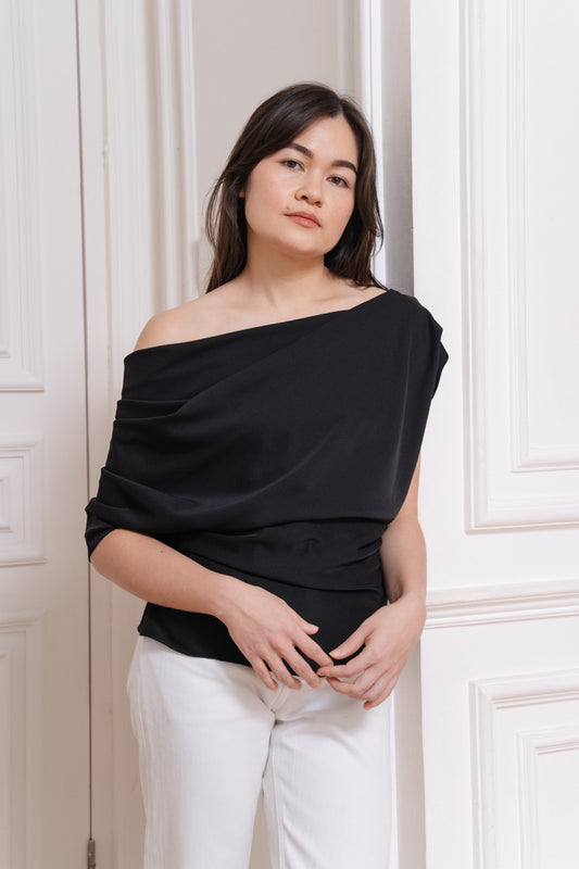 Willow Off-Shoulder Top | Black